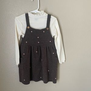 Zara pinafore dress